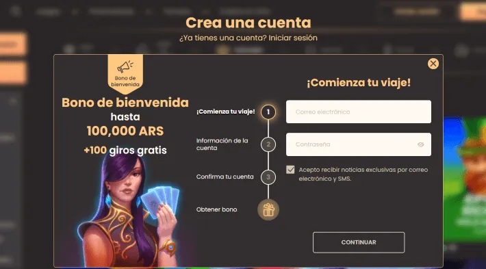 National Casino login